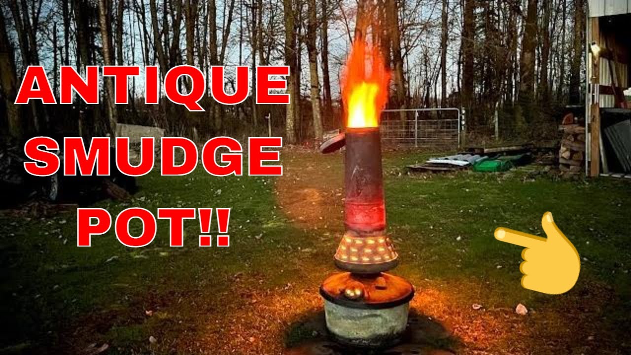 Как я разжигаю свой старинный садовый обогреватель Smudge Pot! Хладогенератор! Горелка на отработ...