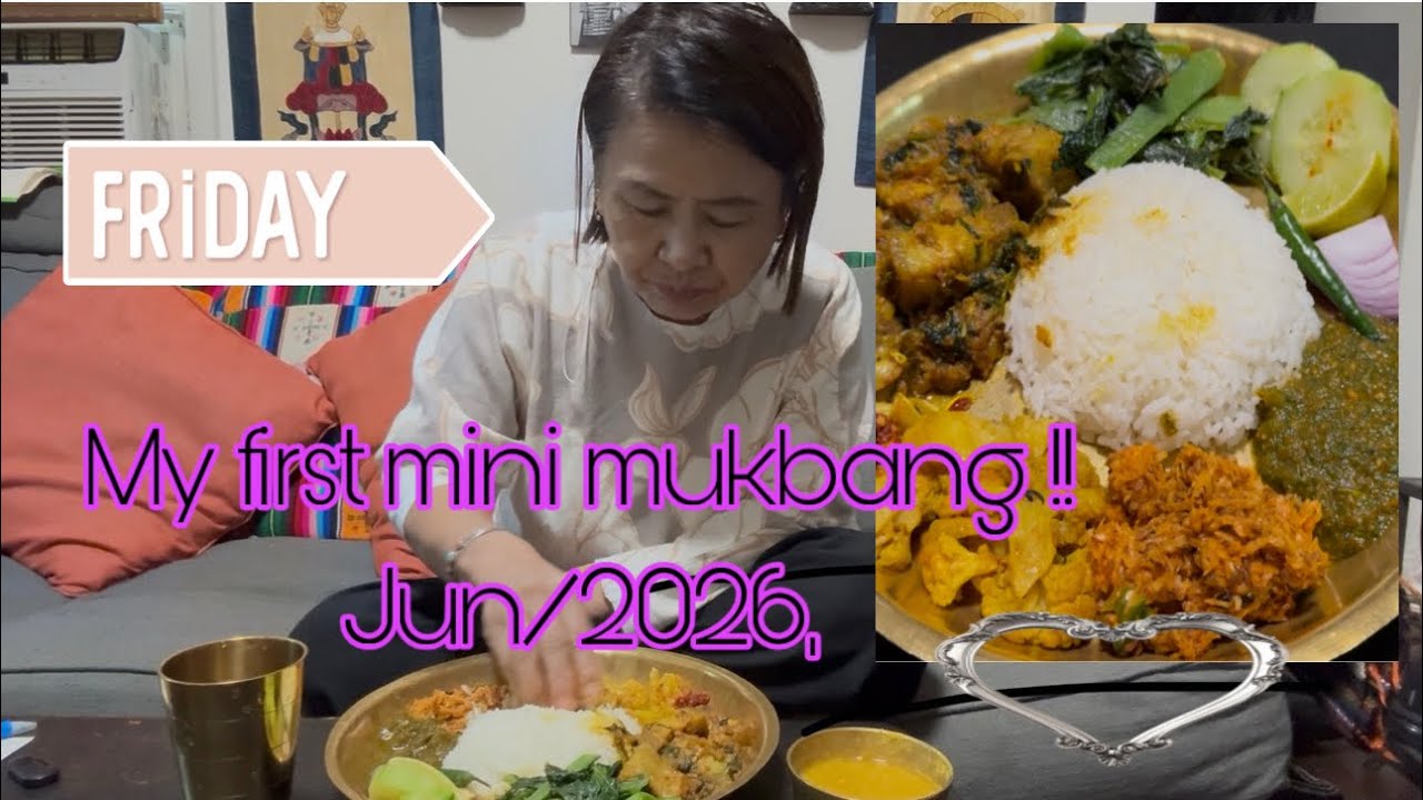 Today my first time mini mukbang!!