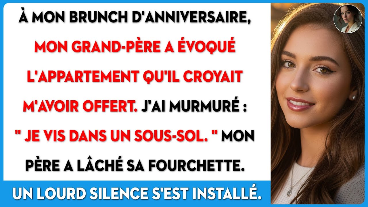 Mon grand-père a souri et m'a parlé de mon appart. Je ne savais pas ce qu'il voulait dire.