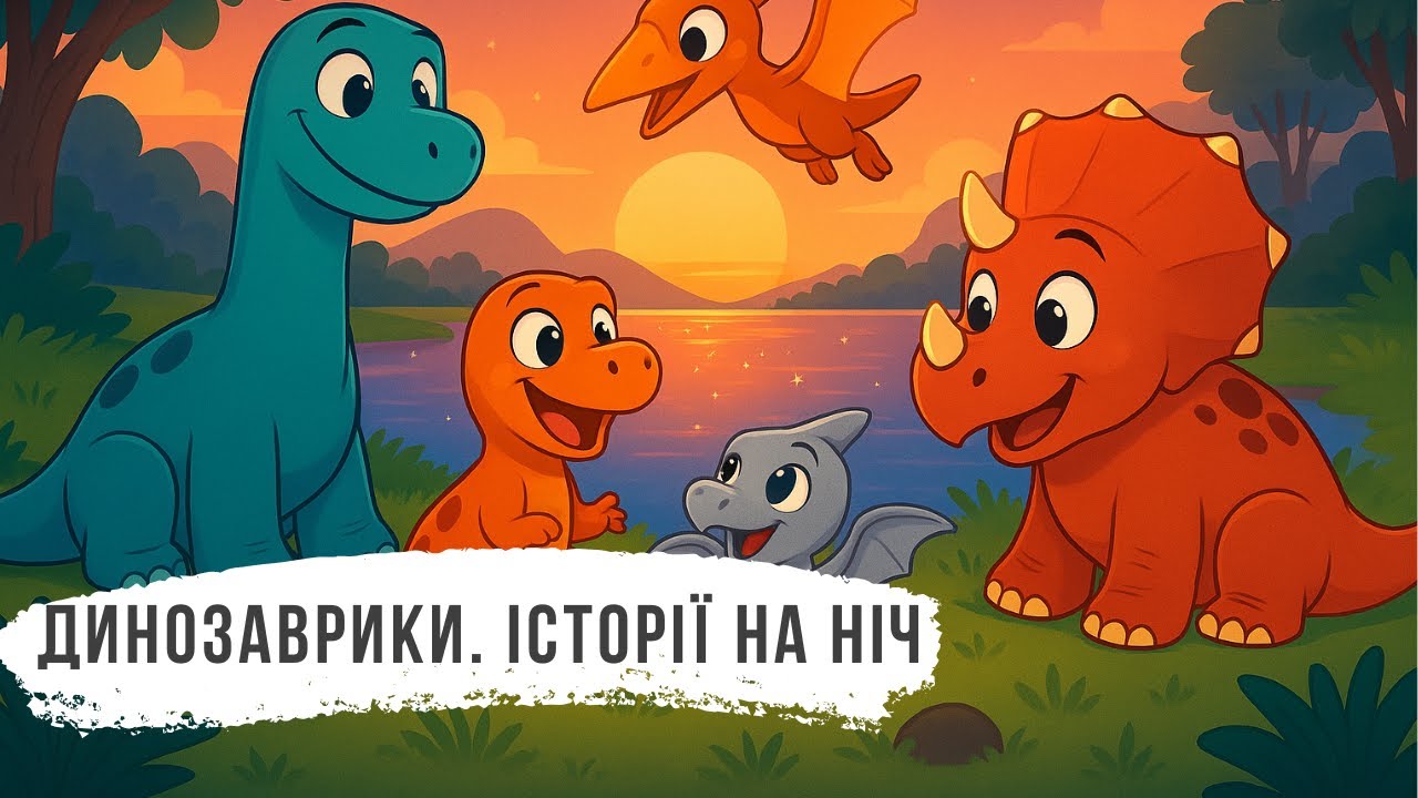 ДИНОЗАВРИКИ. ІСТОРІЇ НА НІЧ - АУДІОКАЗКИ УКРАЇНСЬКОЮ МОВОЮ СЛУХАТИ ОНЛАЙН