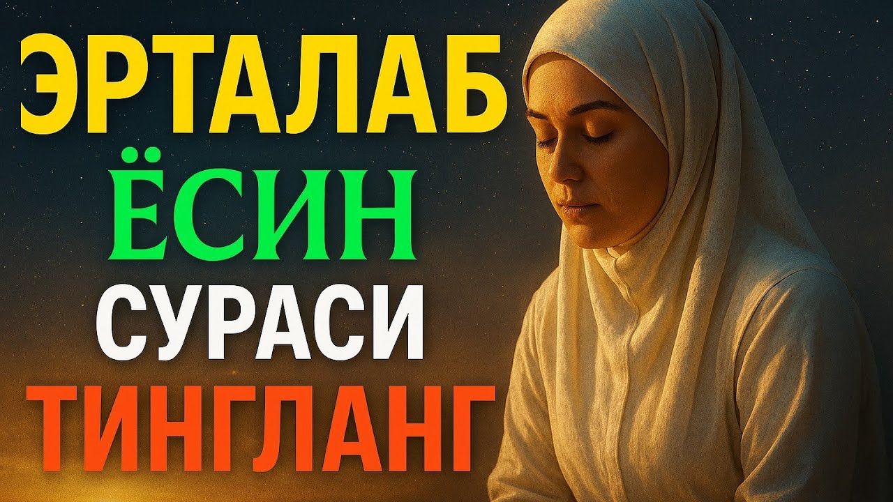 Эрталаб Ёсин сурасини тингланг – Қалбга ором ва барака