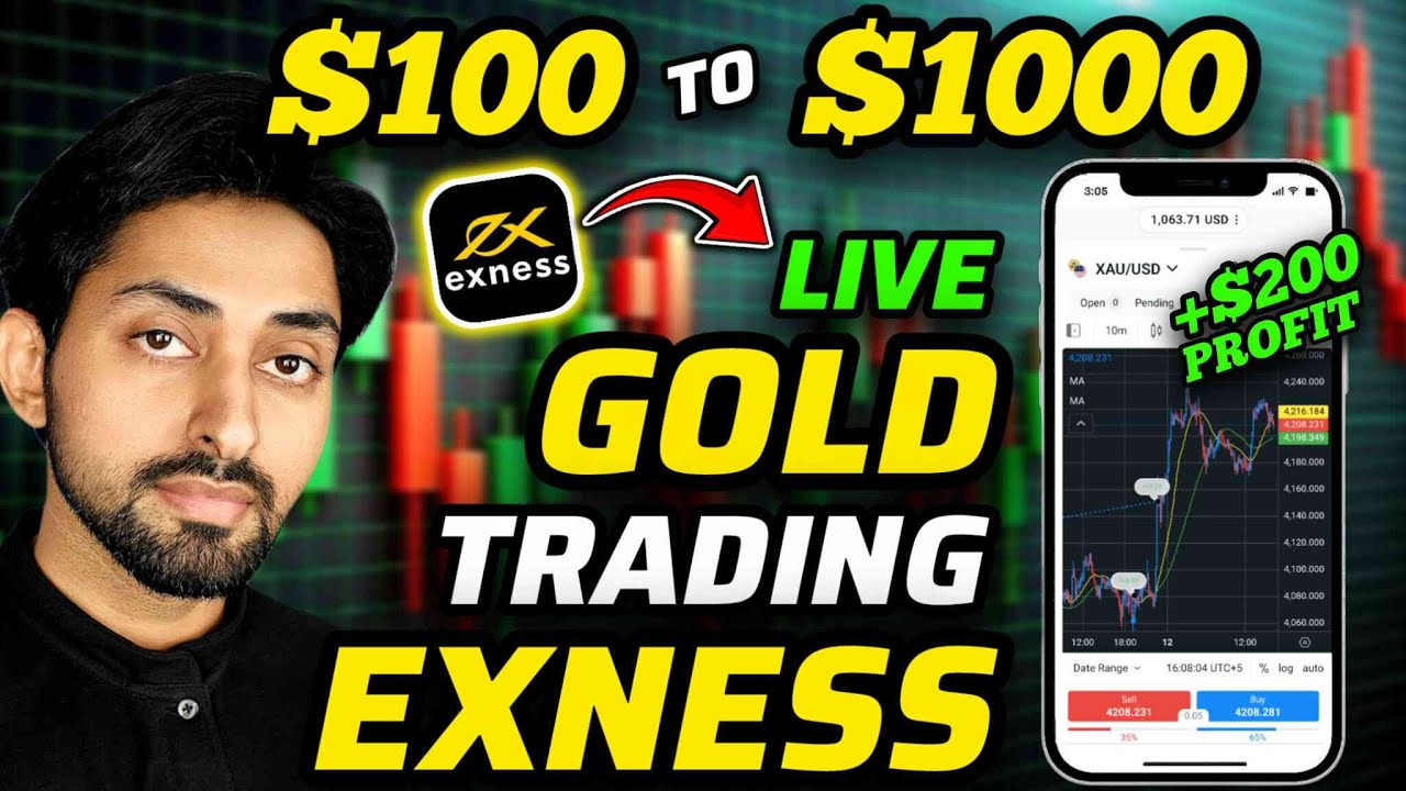 $100 to $1000 Gold Trading Live on Exness | Exness Trading 2026