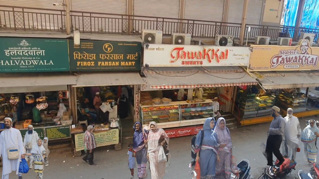 Raudat Tahera And Sa'adah Tower  Outside Streets View, Bhendi Bazar MUMBAI