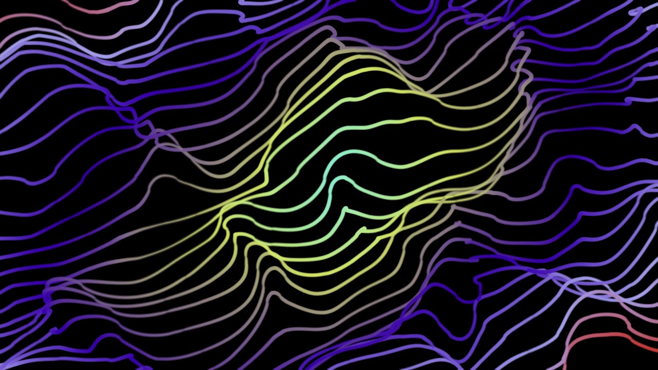 Flowing Lines Looping Background FREE - Relaxing Screensaver for Streams