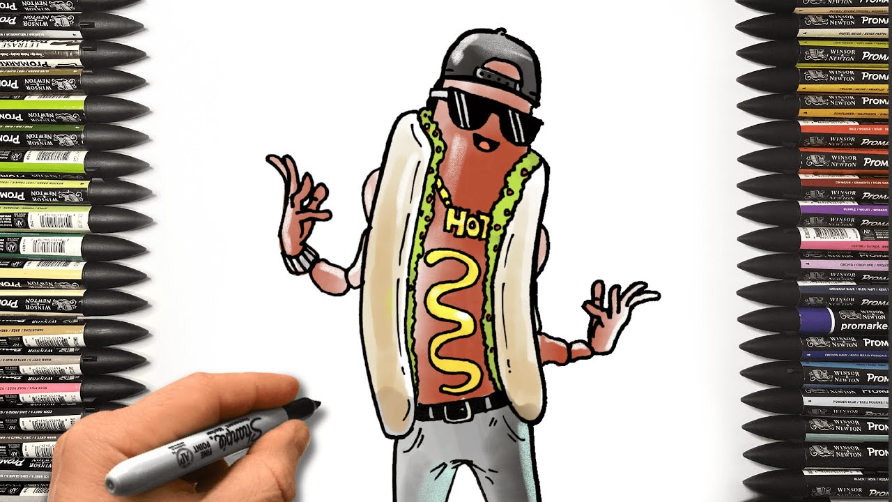 Draw The Brat from Fortnite Lawless | Drawing Tutorial 