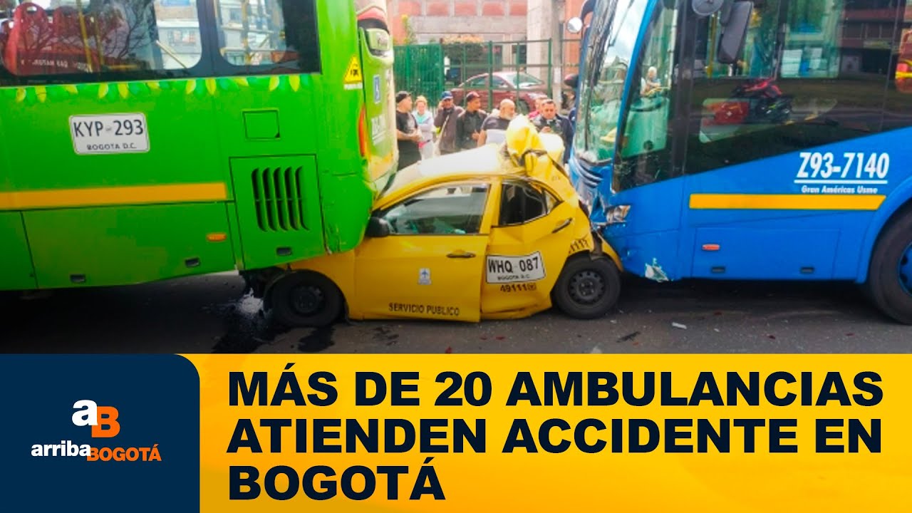 Choque múltiple deja varios heridos en la avenida Boyacá con Primero de Mayo | CityTv | ArribaBogotá
