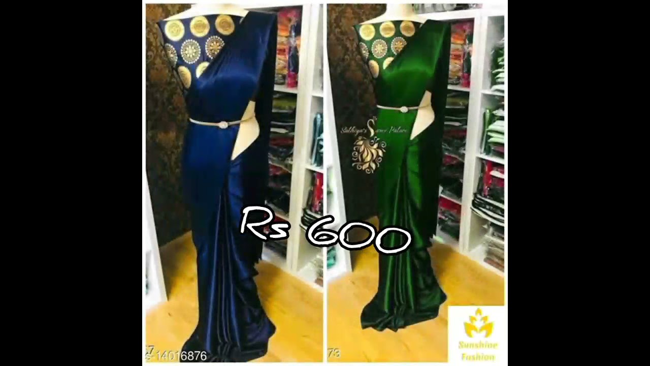 #Satinsarees #Trendy Satin Sarees Combo Collections 🌹Cod Available