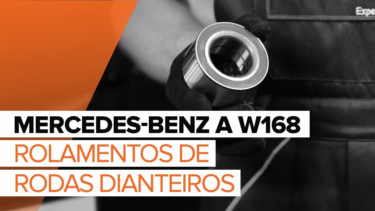 Como substituir rolamentos de rodas dianteiros no MERCEDES-BENZ A W168 [TUTORIAL]