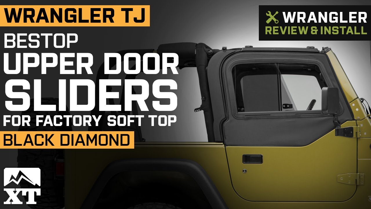 Jeep Wrangler TJ Bestop Upper Door Sliders for Factory Soft Top - Black Diamond Review & Install