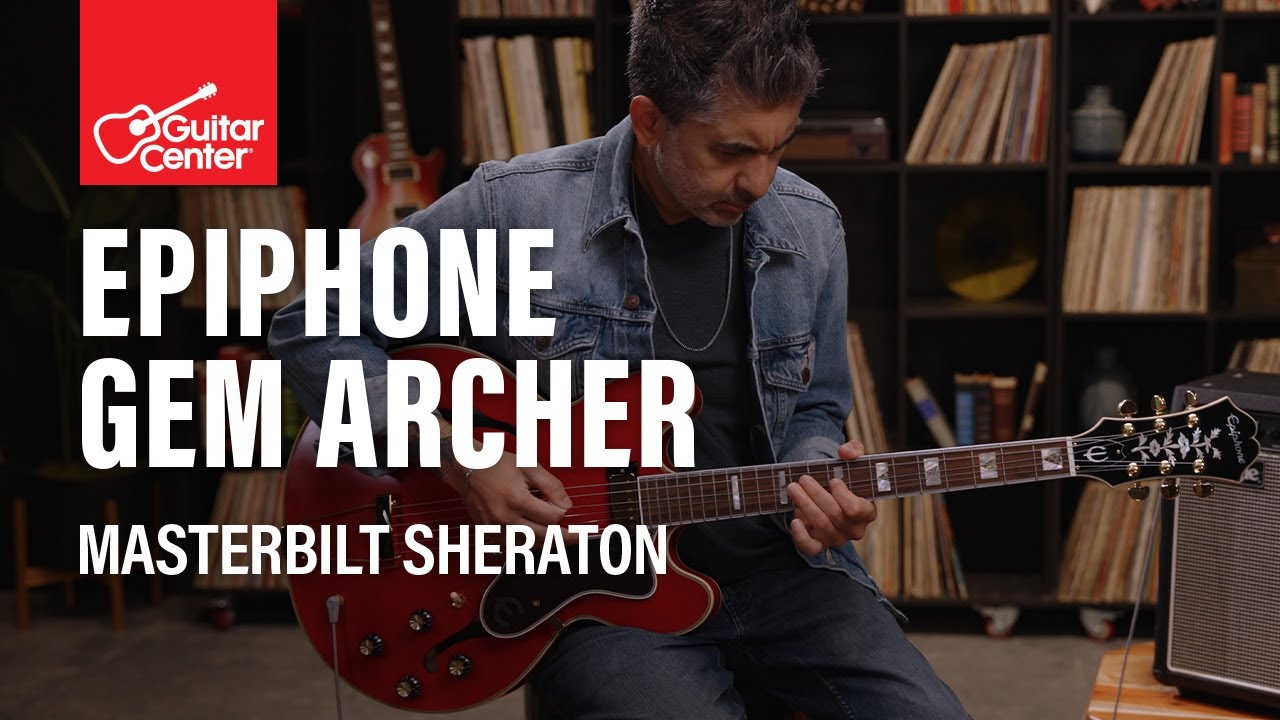 НОВЫЙ Epiphone Masterbilt Gem Archer Sheraton | Демонстрация и обзор с Марком Агнеси и Динешем Ле...