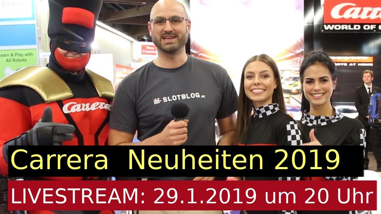 Carrera Neuheiten Livestream 2019 [Aufzeichnung]