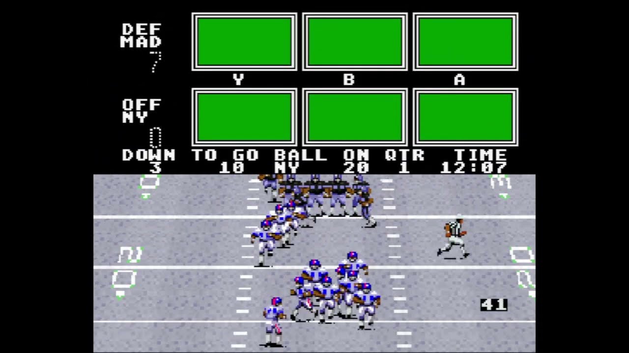 John Madden Football (SNES) - Simulation Tournament (All Madden vs New York)