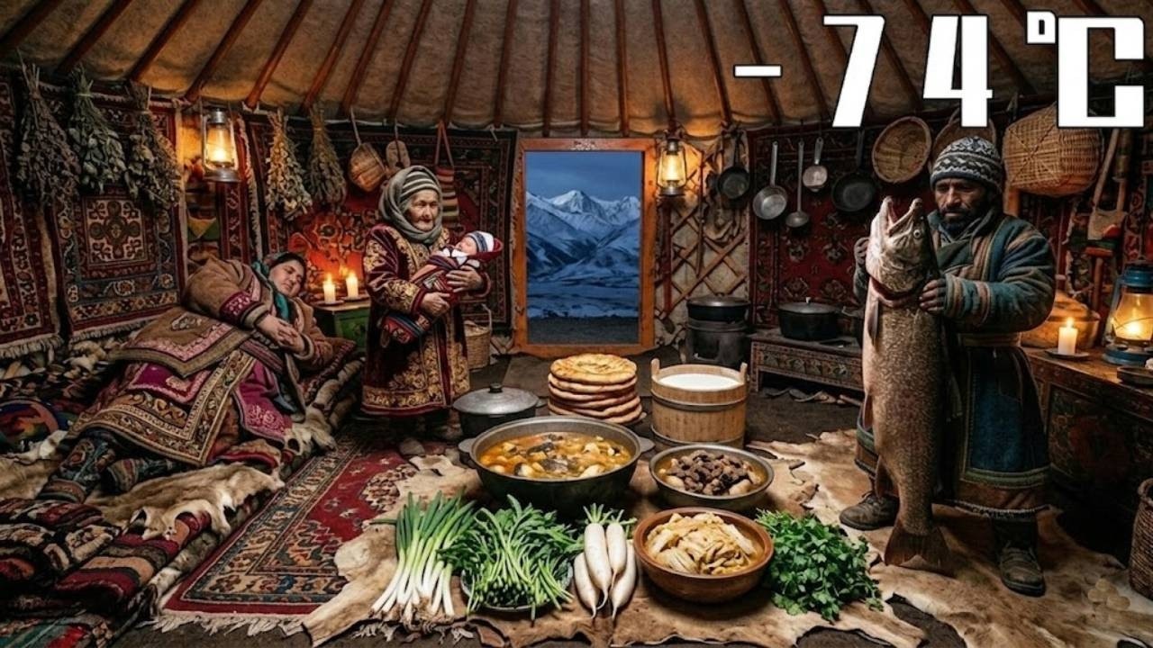 Жизнь в замёрзших горах Афганистана | Семья готовит при –74°C, чтобы отпраздновать рождение ребёнка