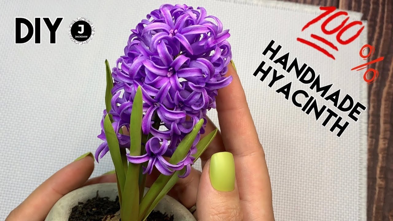 DIY🌸. Как сделать Реалистичный Гиацинт из фоамирана.