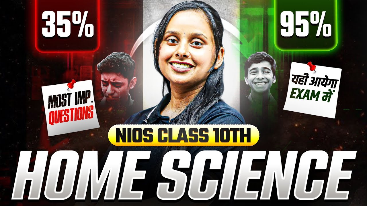 NIOS Class 10th Home Science Most Important Questions with Solutions | Pass 100% | NO Fail
