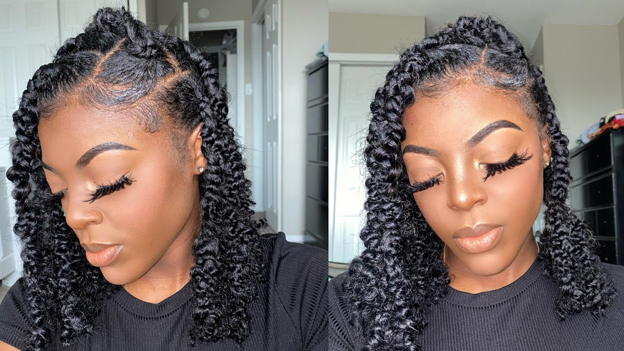 HOW TO : EASIEST Passion Braids EVERRR ! No Crochet . No Rubber bands!
