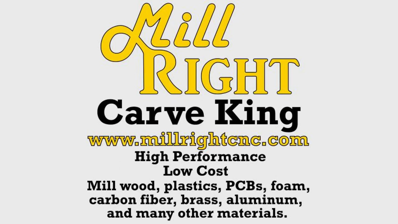 MillRight CNC Carve King Demo Video