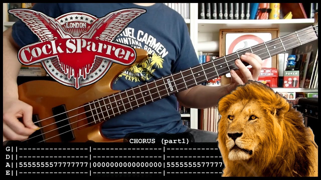 COCK SPARRER - England belongs to me 🦁 (bass cover w/ Tabs & lyrics)