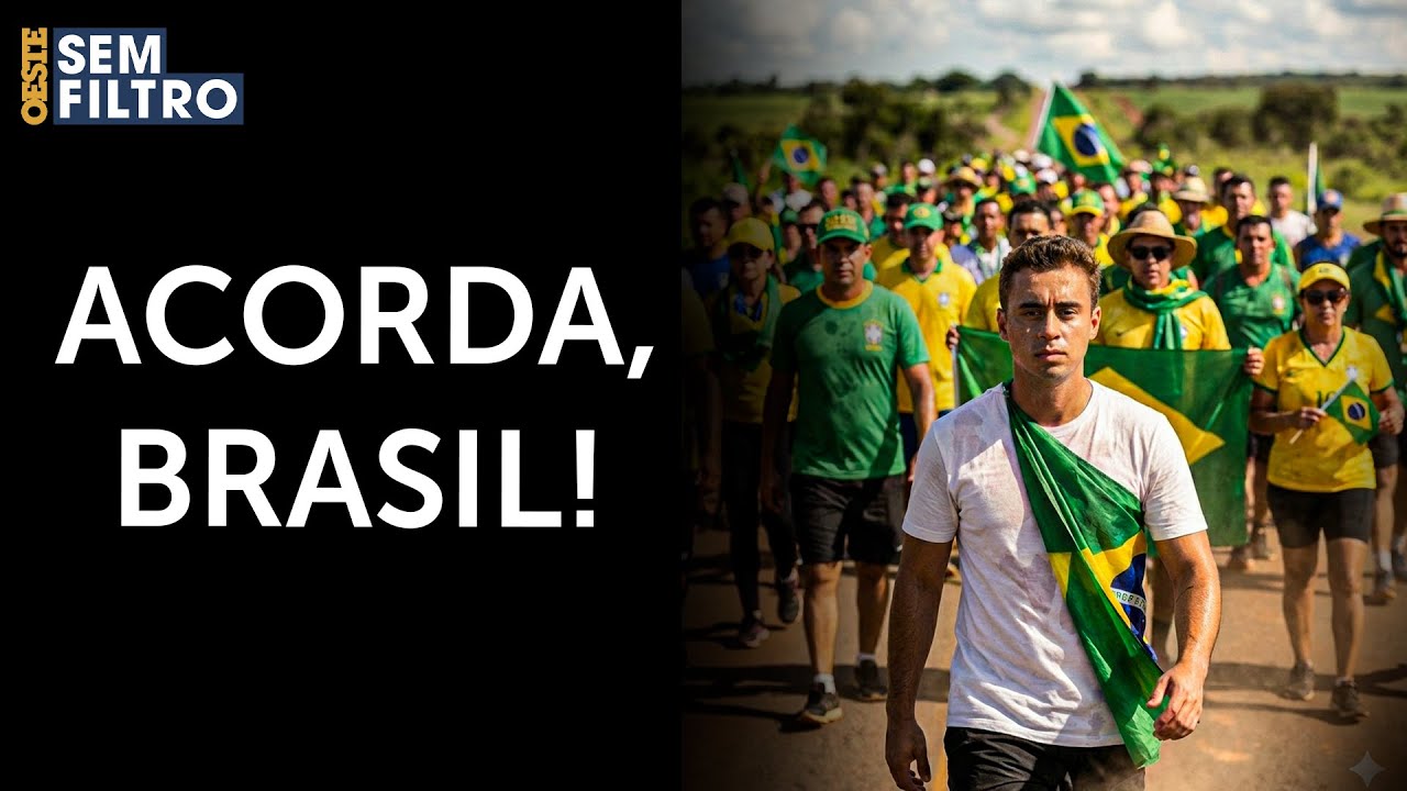 Caminhada contra o arbítrio liderada por Nikolas Ferreira supera 120 quilômetros