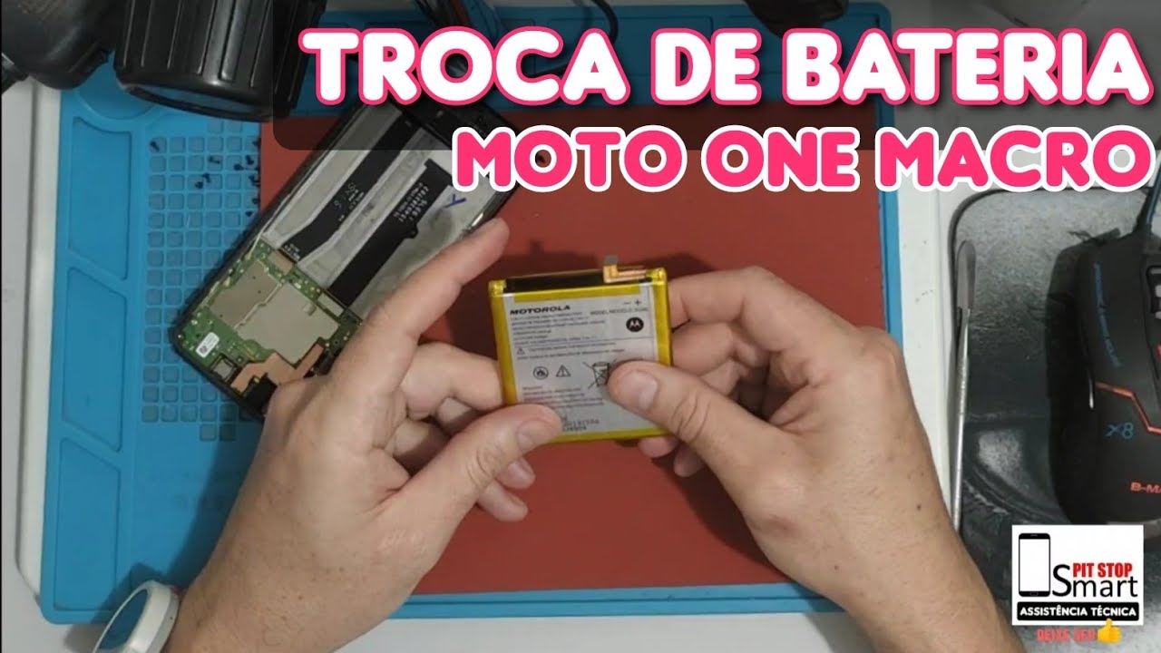 Troca de bateria Moto One Macro XT2016