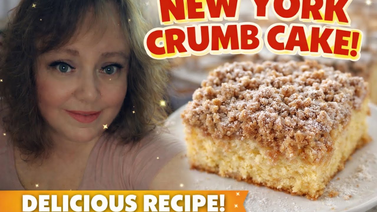 Bakery-Style New York Crumb Cake & Coffee | Cozy Kitchen Baking. Recipe is in the description.