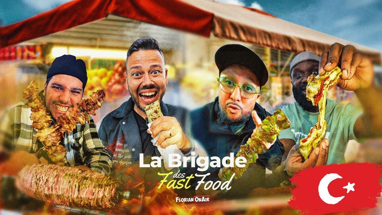LA BRIGADE découvre les FAST FOODS d'ISTANBUL : Kebab Agneau, Çiğ köfte, Spécial Toast, ...VLOG 1590