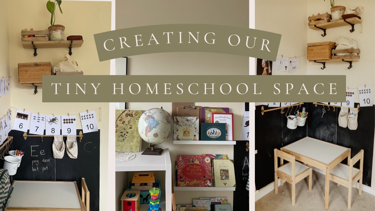Creating our Homeschool Space for 2022 - 2023 | Small & Minimalist Homeschool Room Tour in the UK