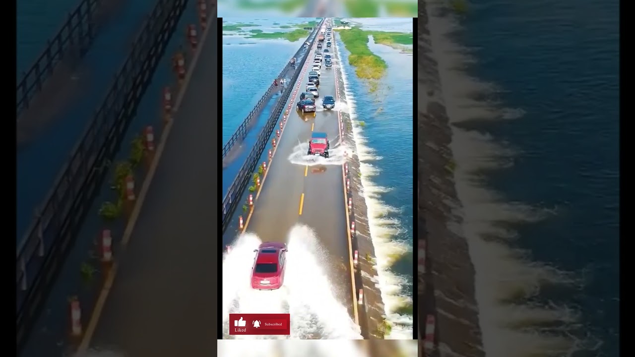 Плавающий мост в Китае  Удивительная технология на Жёлтой реке 😲