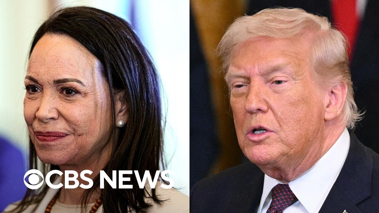 Mar&iacute;a Corina Machado presented Trump with her Nobel Peace Prize medal, White House officials say