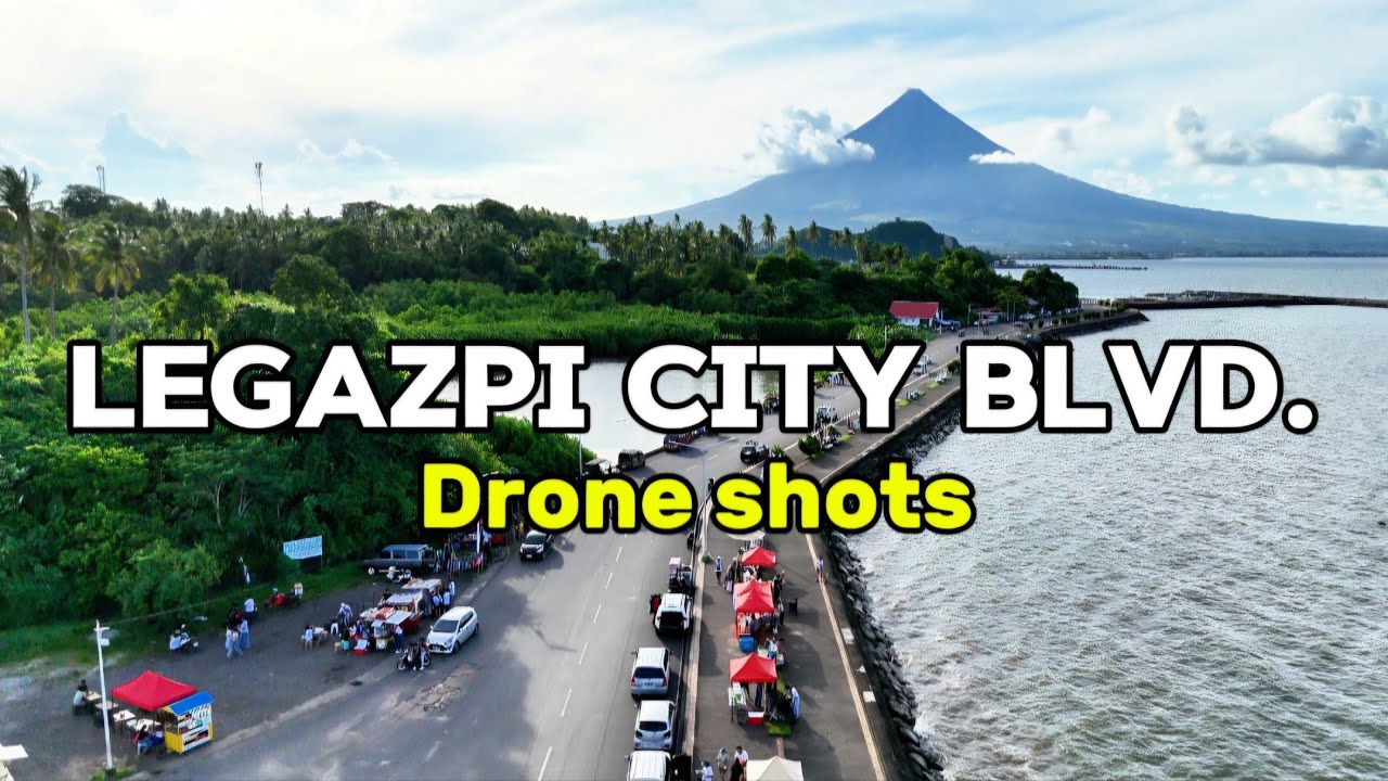 Legazpi City Boulevard &ndash; Walking Tour Location from Above | Bicol Aerial Tour of Hidden Coastal Gem