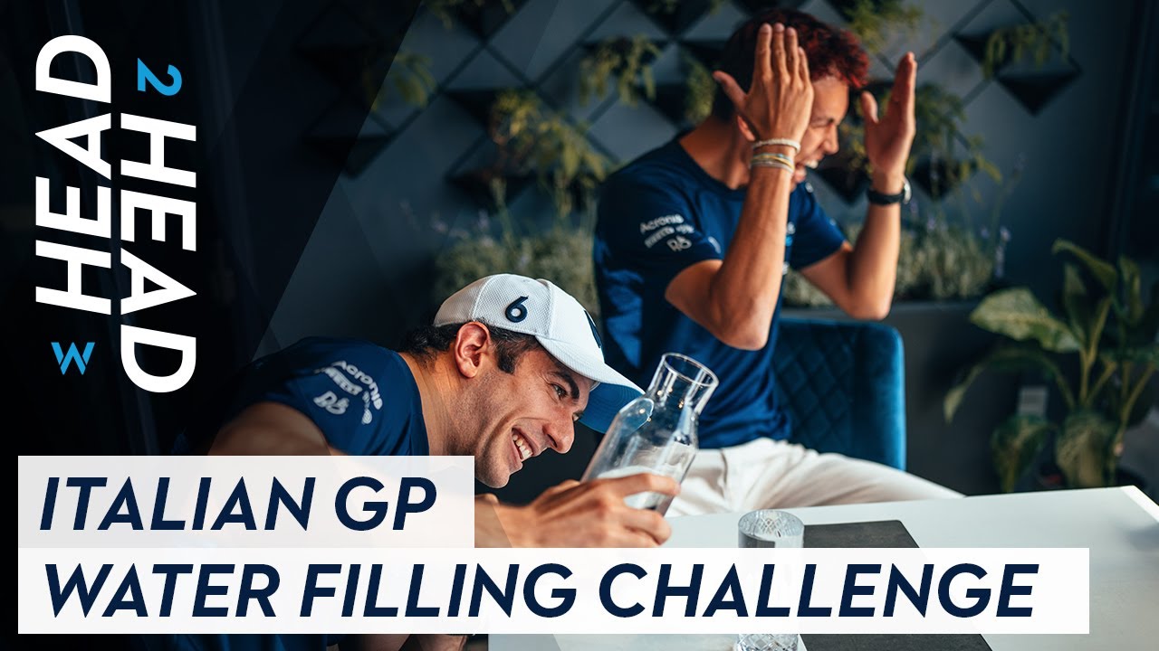 Head 2 Head | Water Cup Filling Challenge | Williams Racing