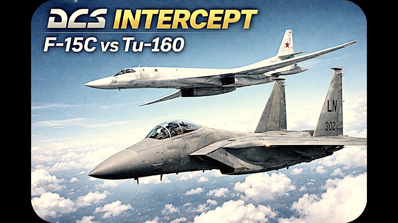 DCS F-15C Intercept | Tu-160 Blackjack Bomber Interception