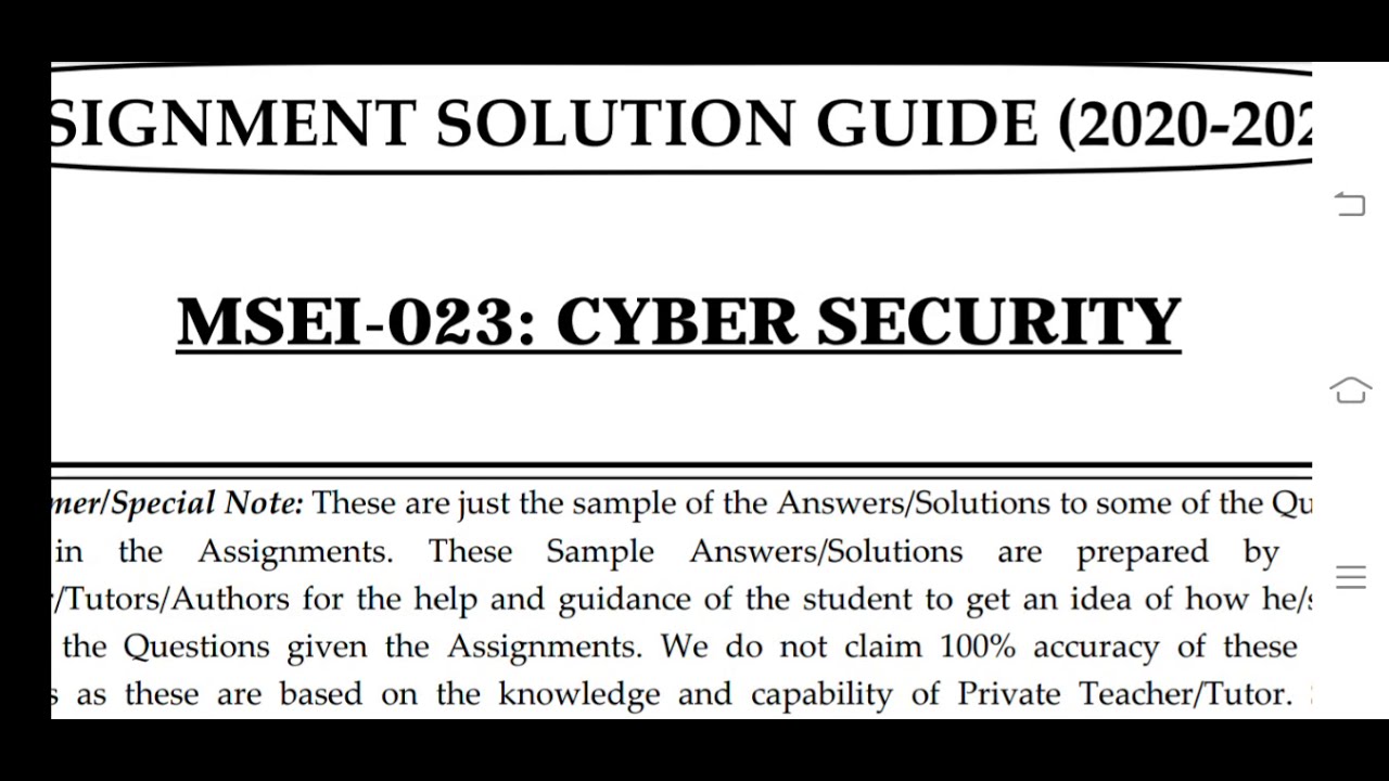 MSEI 023 IGNOU SOLVED ASSIGNMENT 2020-21