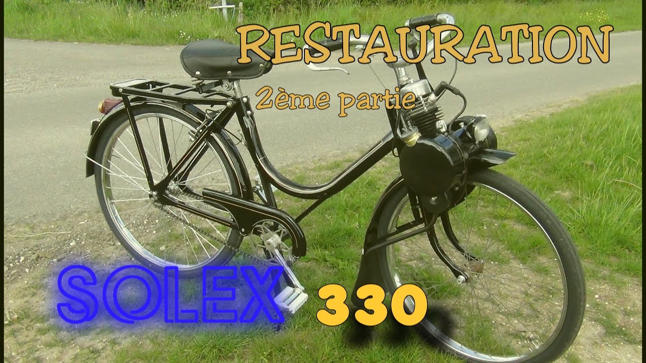 Restauration SOLEX 330, partie 2, remontage cadre et moteur, tests