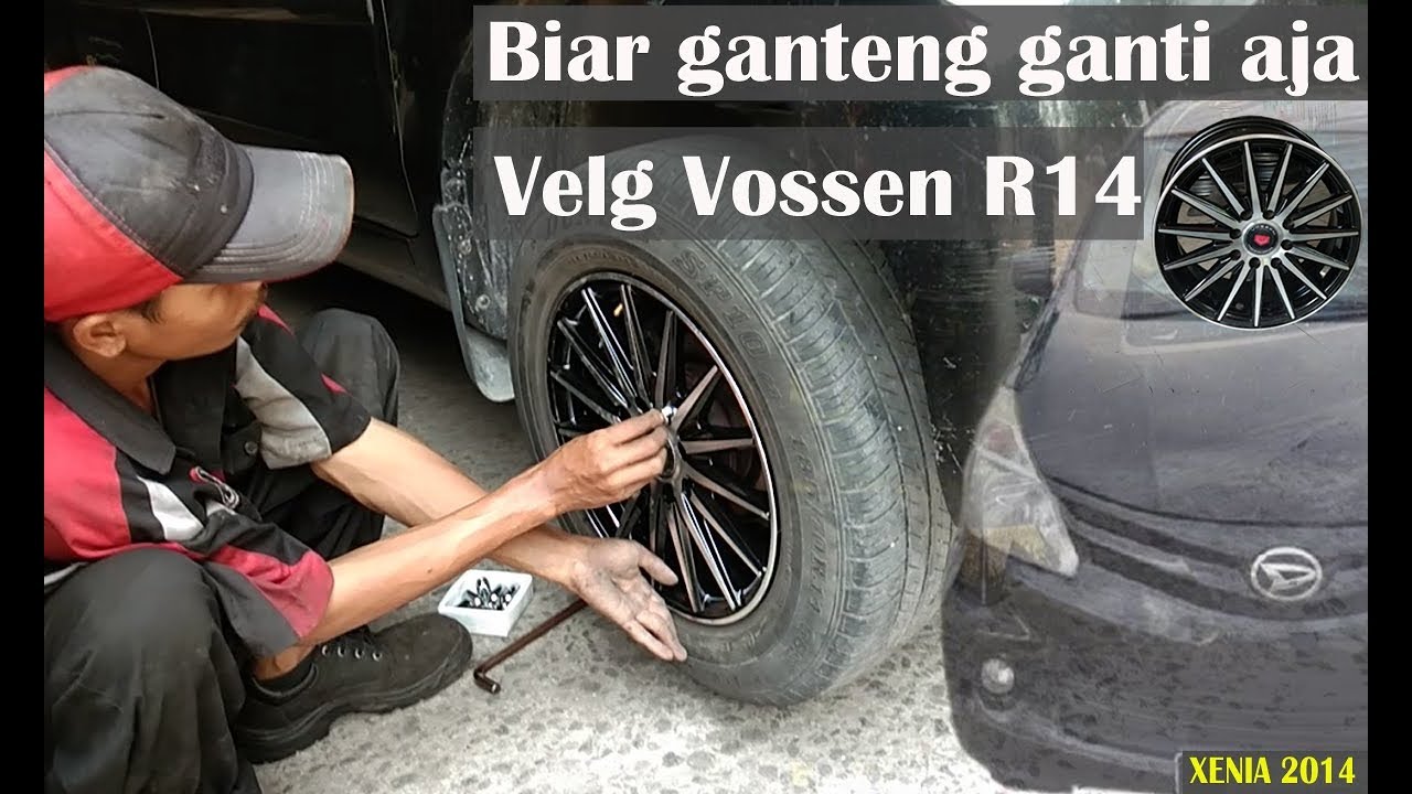 Mobil Xenia 2014 ganti velg Racing R14 Vossen