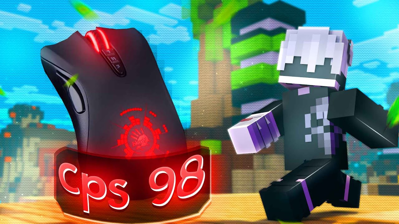 Joguei BEDWARS com o MELHOR MOUSE pra DRAG CLICK