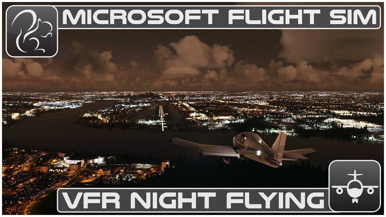 Ночные полёты по ПВП — Microsoft Flight Simulator — Robin DR400 (EGMC-EGLC)