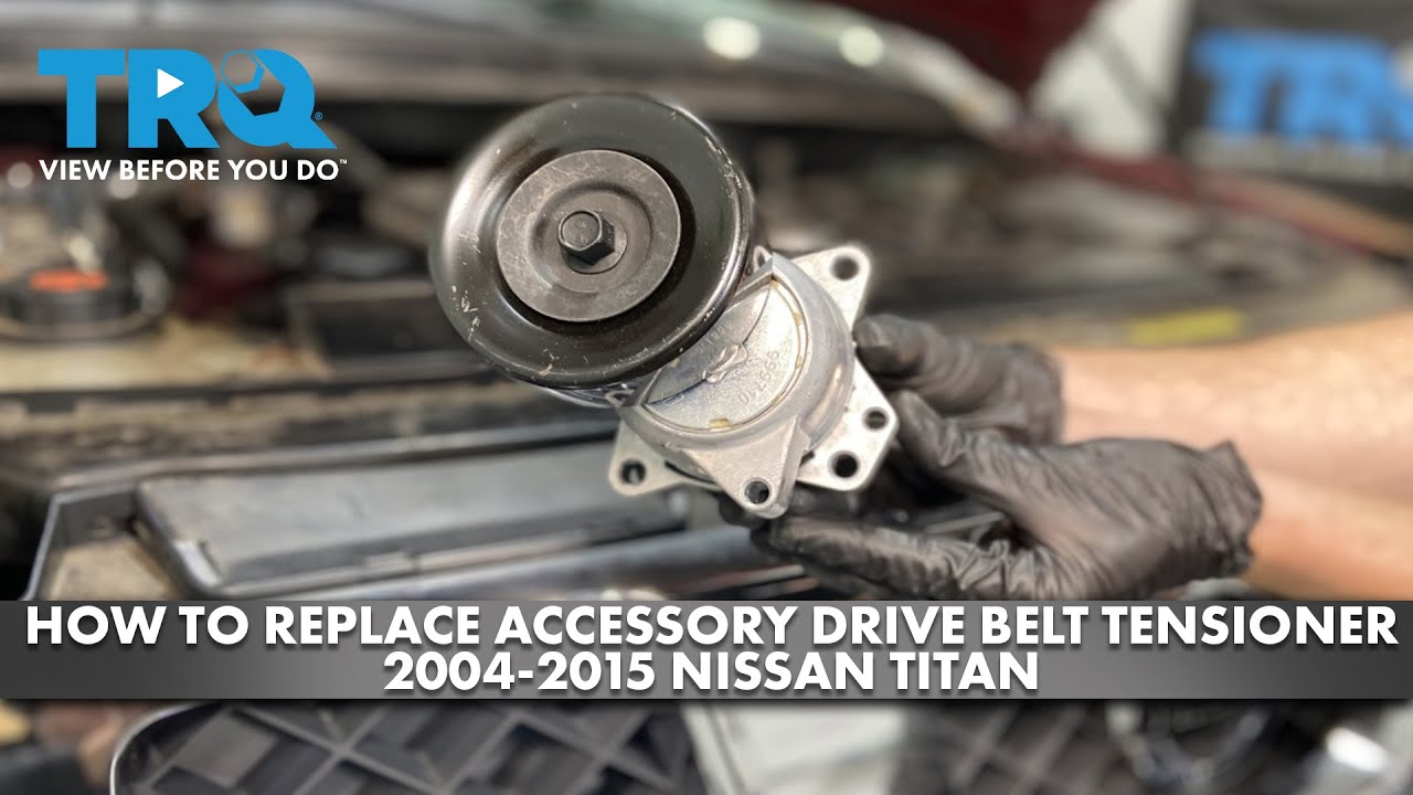 How to Replace Accessory Drive Belt Tensioner 2004-2015 Nissan Titan