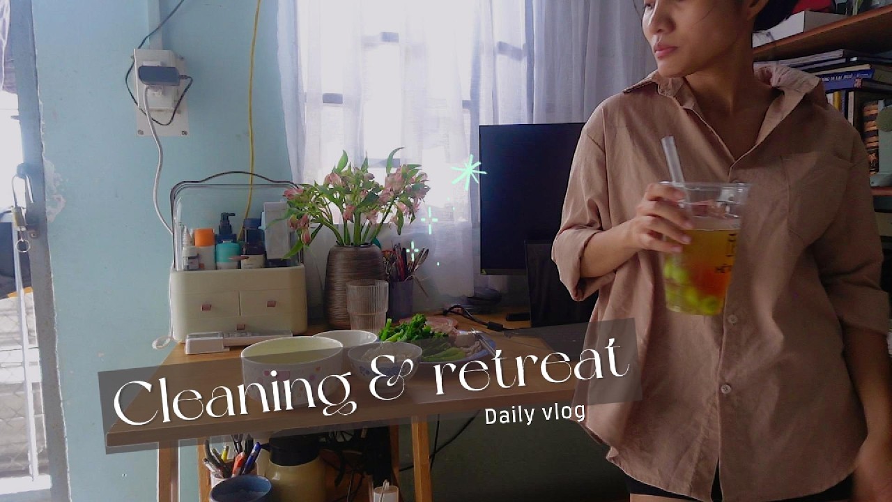 Thứ Bảy, dọn nhà, nấu ăn và cắm hoa. Cleaning & relax with me