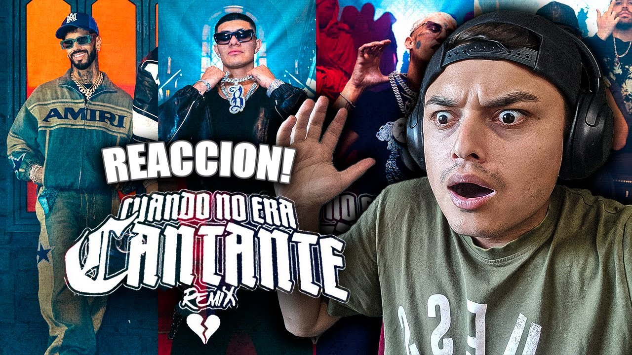 REACCION - El Bogueto ❌ Anuel AA ❌ Yung Beef ❌ Fuerza Regida - Cuando No Era Cantante Remix ,(Video)