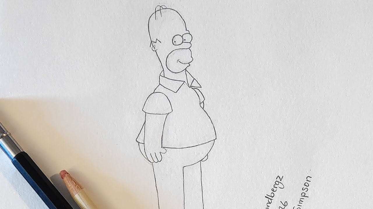 Trying to Draw Homer Simpson 🎨 | Relaxed Sketch Live
