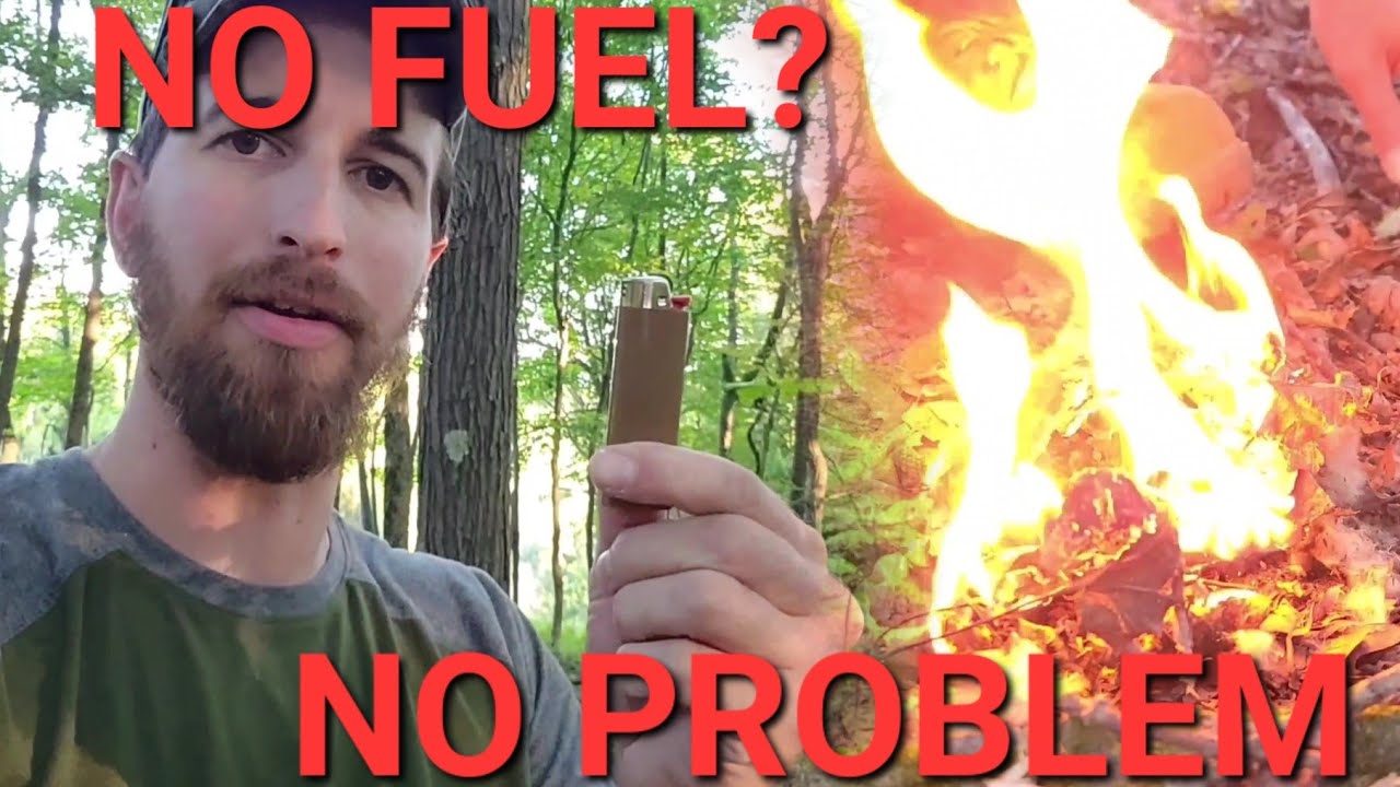 Make fire with an empty lighter