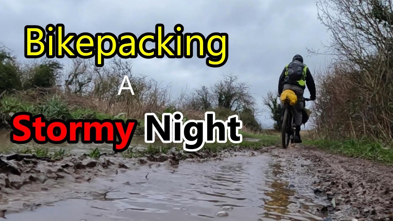 Bikepacking, A Stormy Night Out on the English Downs Tent Camping In my Storm proof Helm1 Tent :)