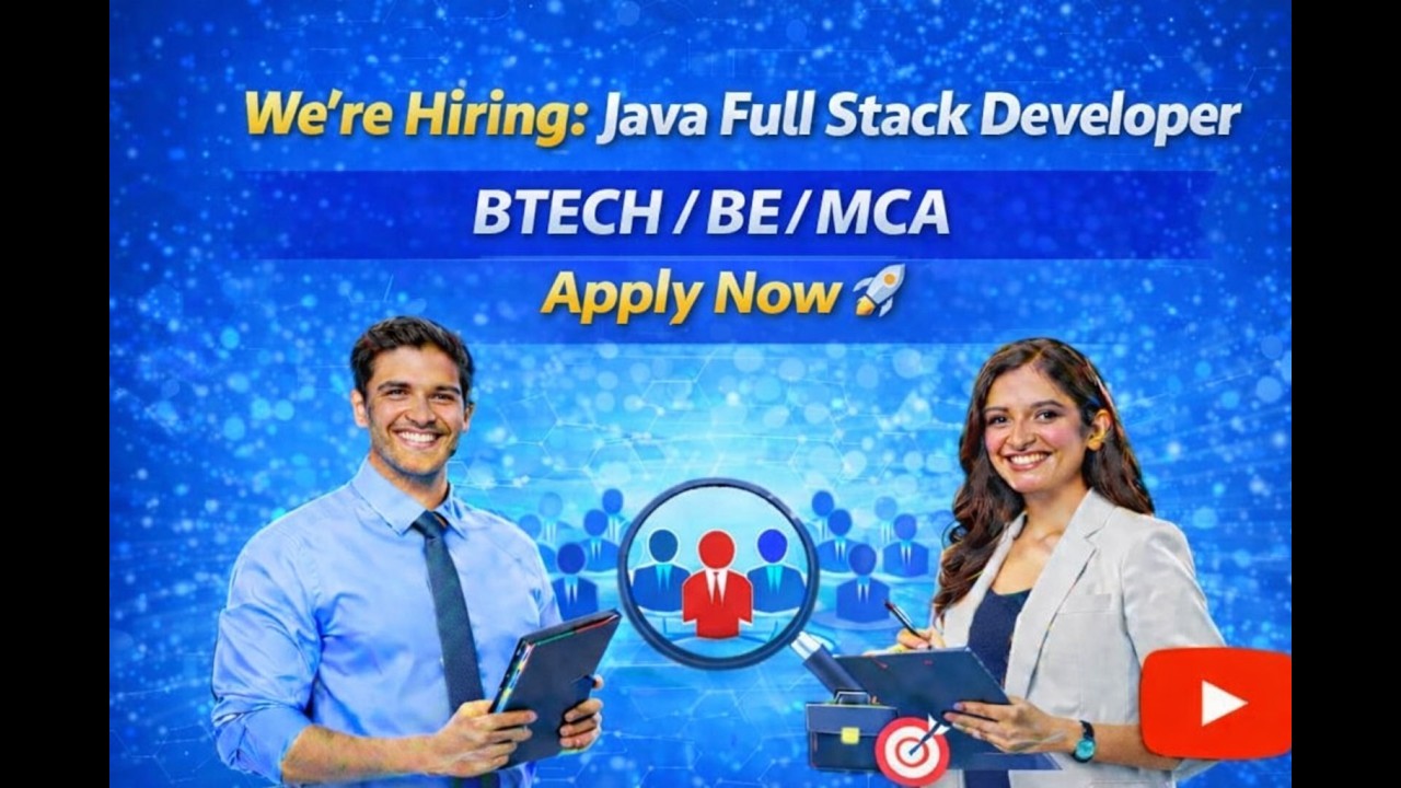 Java Full Stack Developer : Job Opening : BTECH / BE / MCA