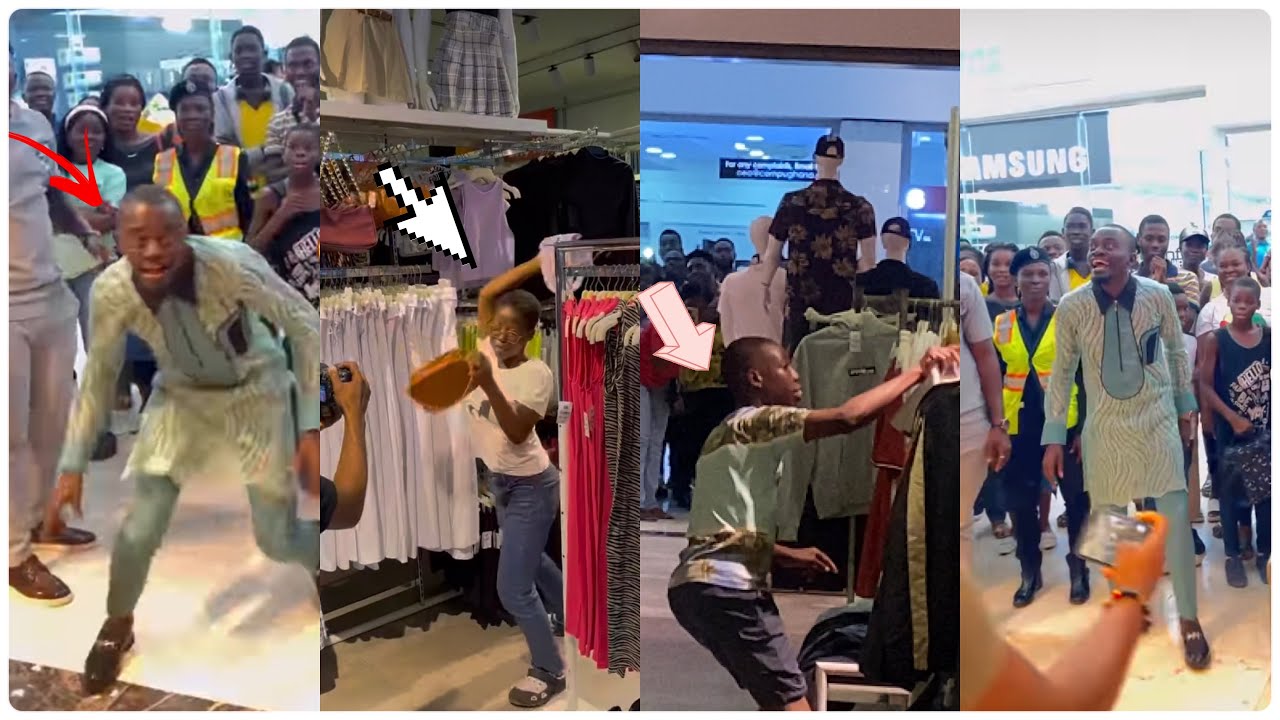 Lilwin let his fans at West Hills Mall took 1 minute & buy 2000gh items for free😻 See what happens