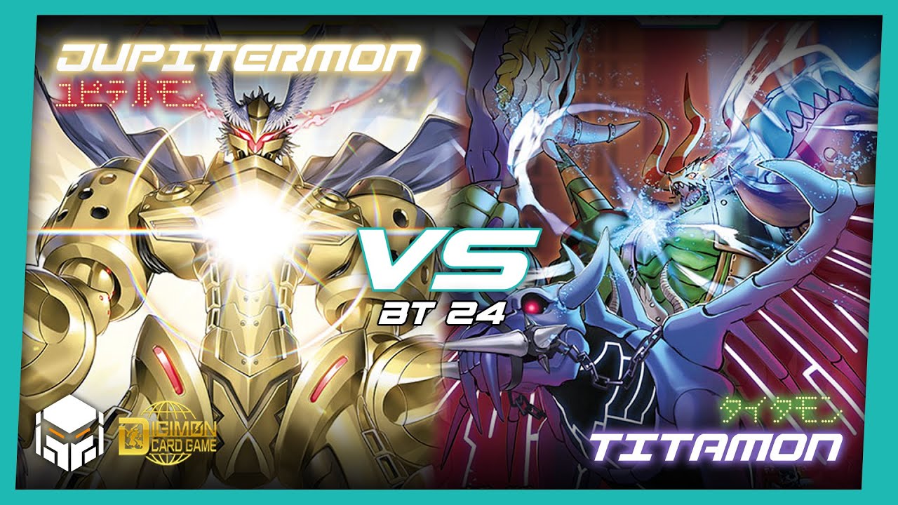 Jupitermon vs Titamon [Digimon Card Game & TCG BT24]