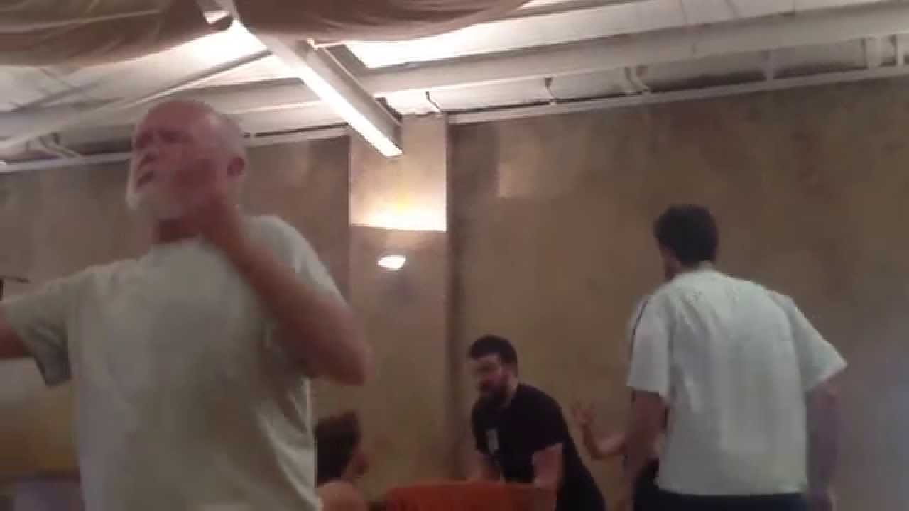 Joseph and the Amazing Technicolor Dreamcoat 2014 tour - Jacob and Sons in rehearsal