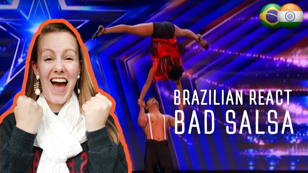 'BAD SALSA' reaction by a Foreigner | YES YES YES YES | America's got talent