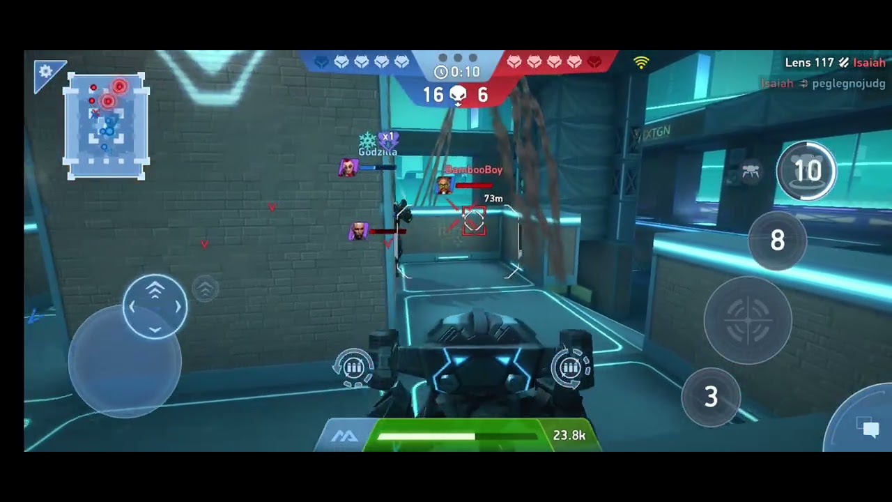 Jugando con mi amigo el godzilla 2 - Mech arena 