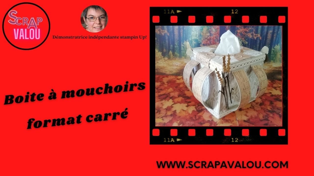Boite à  mouchoirs format  carré